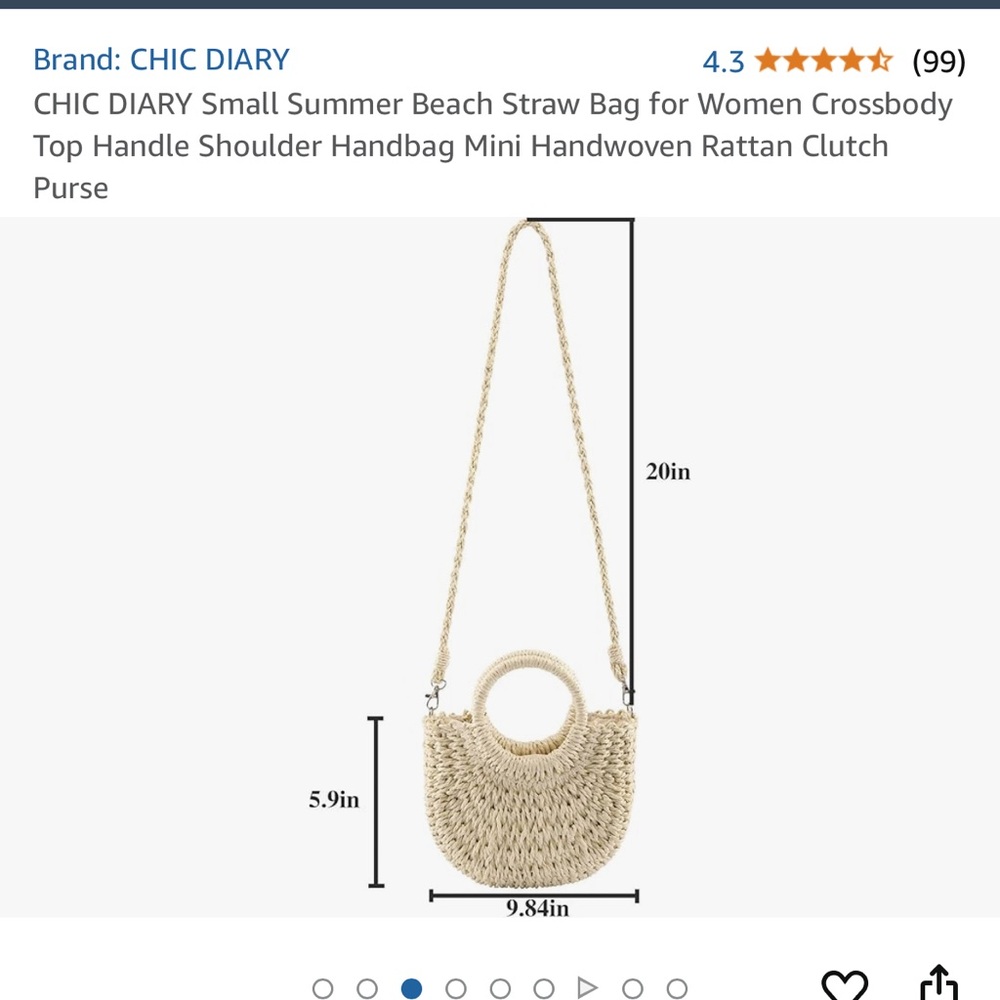 🆕 Women’s Rattan Handbag - Picture 7 of 9